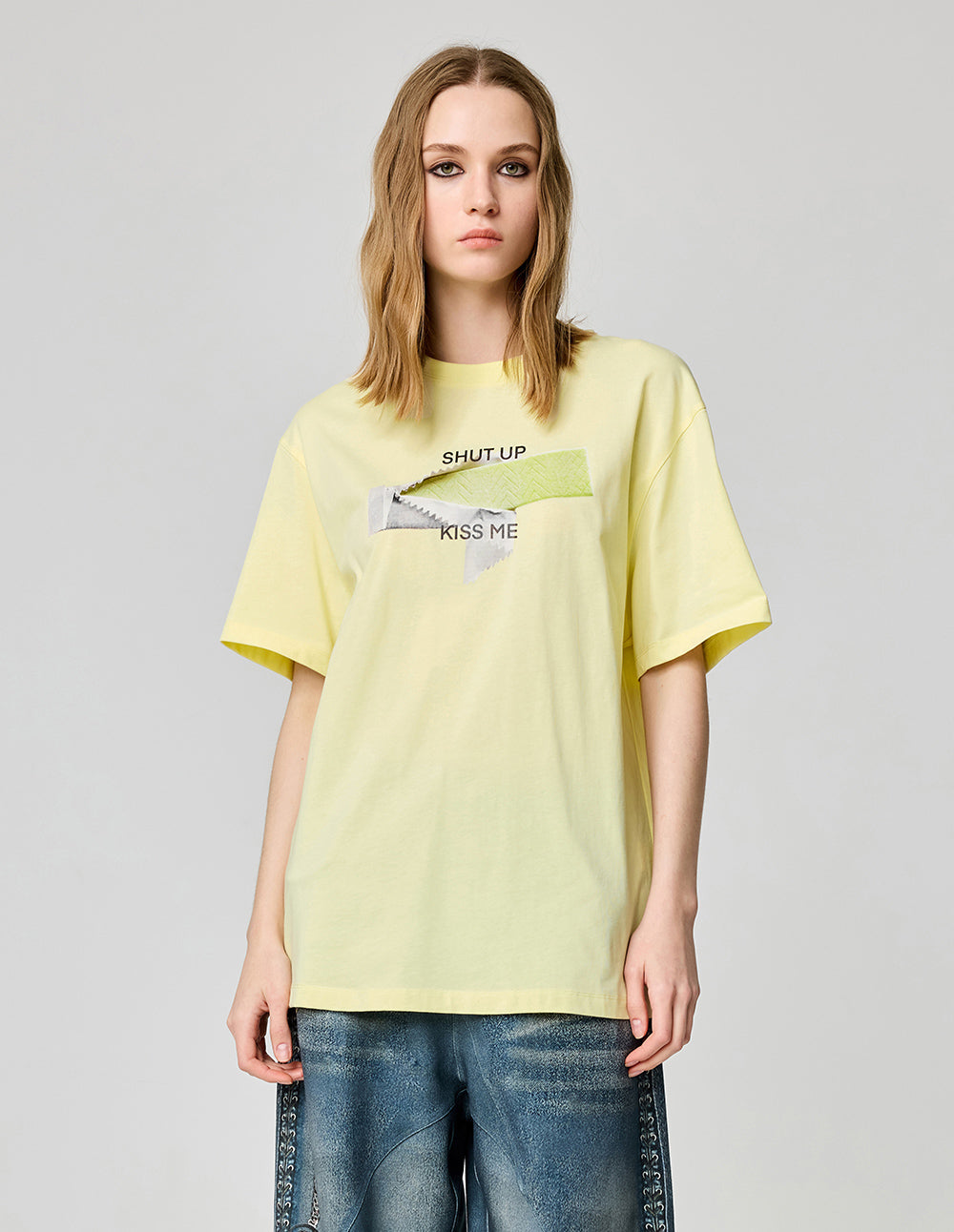 Unisex Chewing Gum Slogan Printed T-Shirt