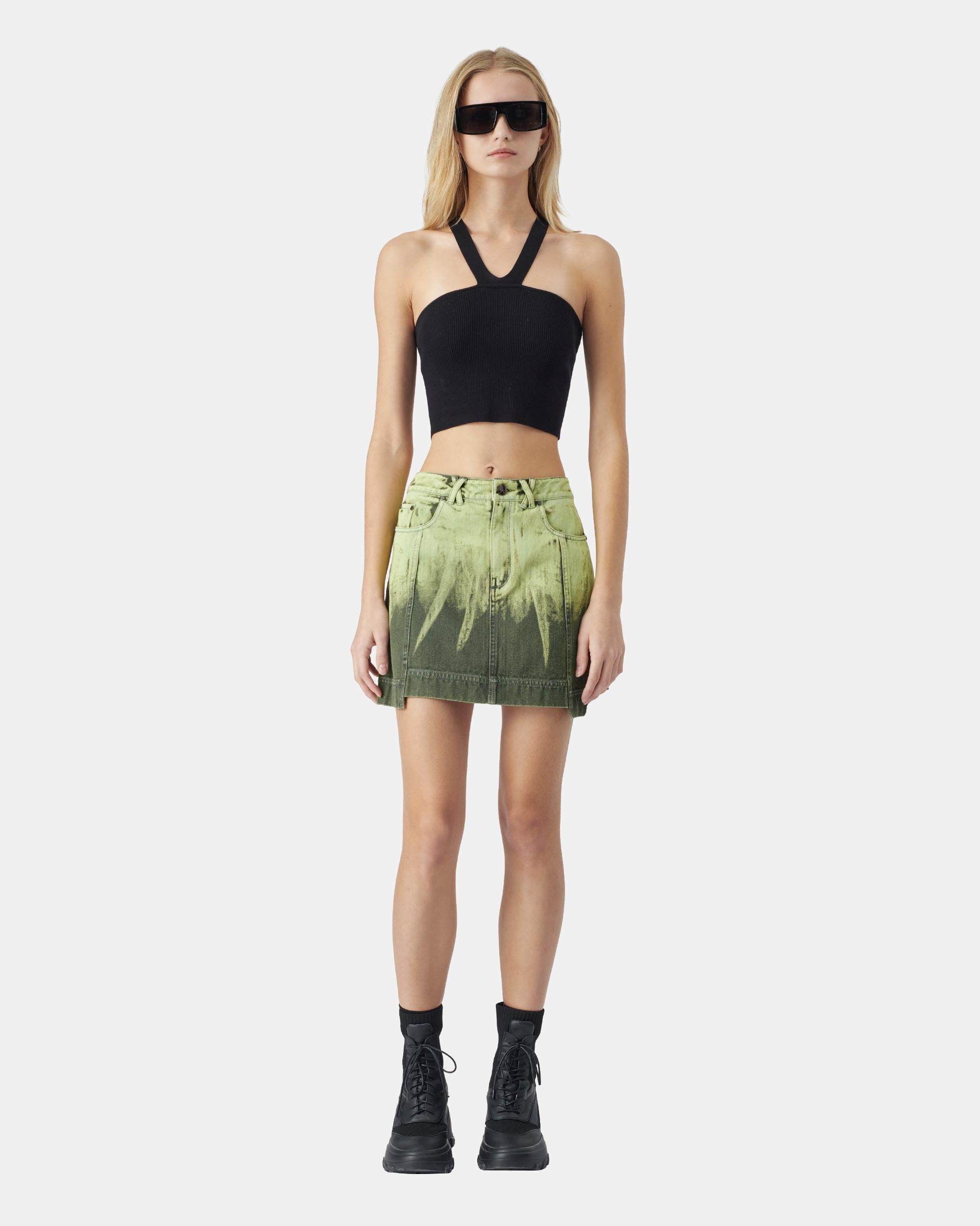 Women's Irregular Denim Skirt