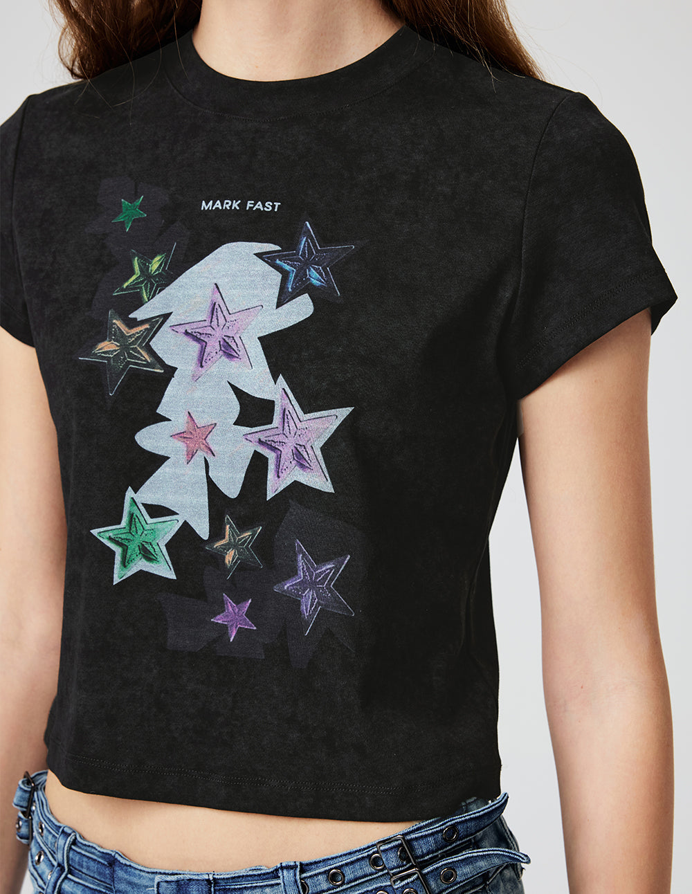 Women's Cotton Solid-Color Stretch T-Shirts