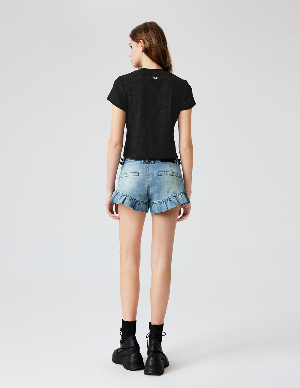 Women's Cotton Solid-Color Stretch T-Shirts
