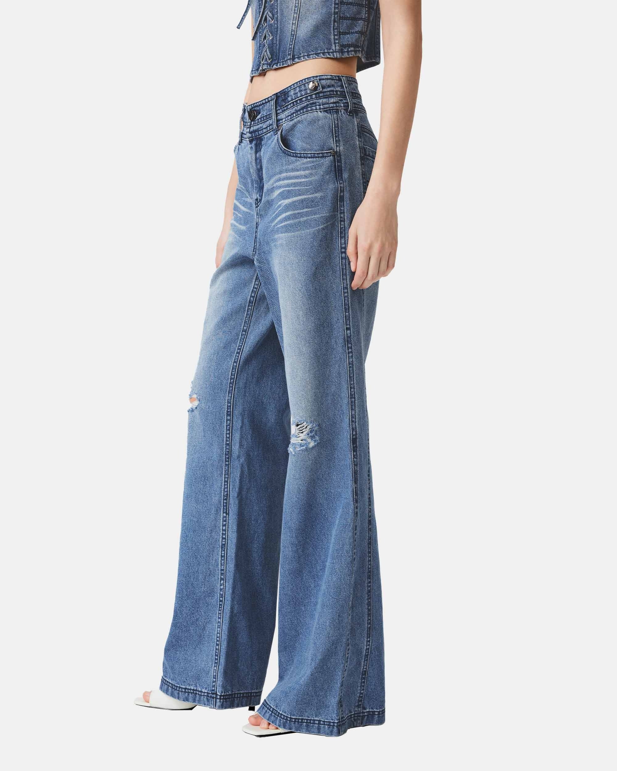 MARK FAST Heritage Distressed Denim Jeans