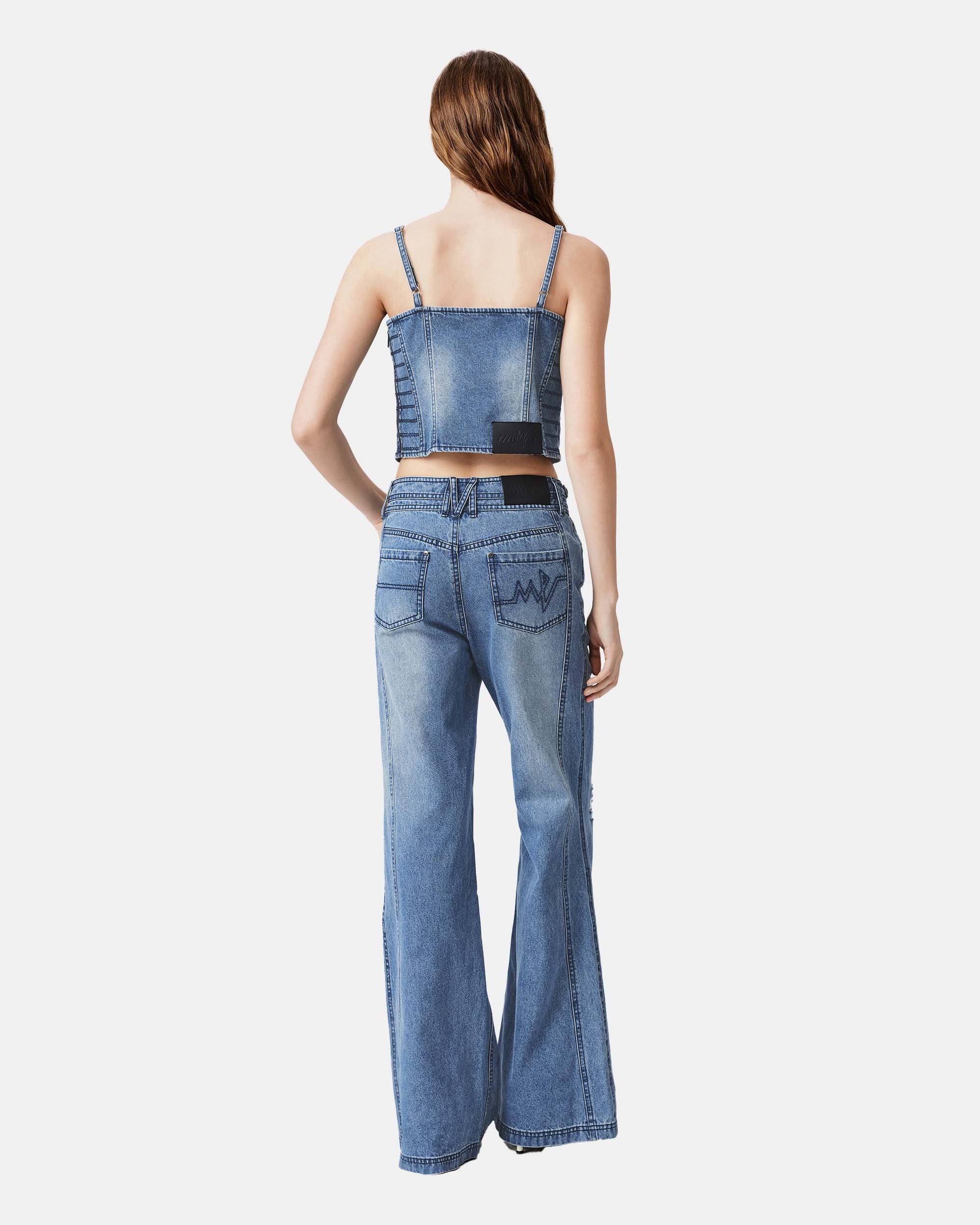 MARK FAST Heritage Distressed Denim Jeans