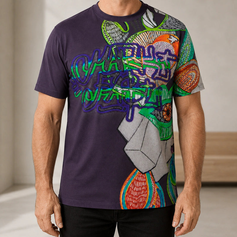 MarkFast Abstract Cactus Graffiti Trend Casual T-Shirts