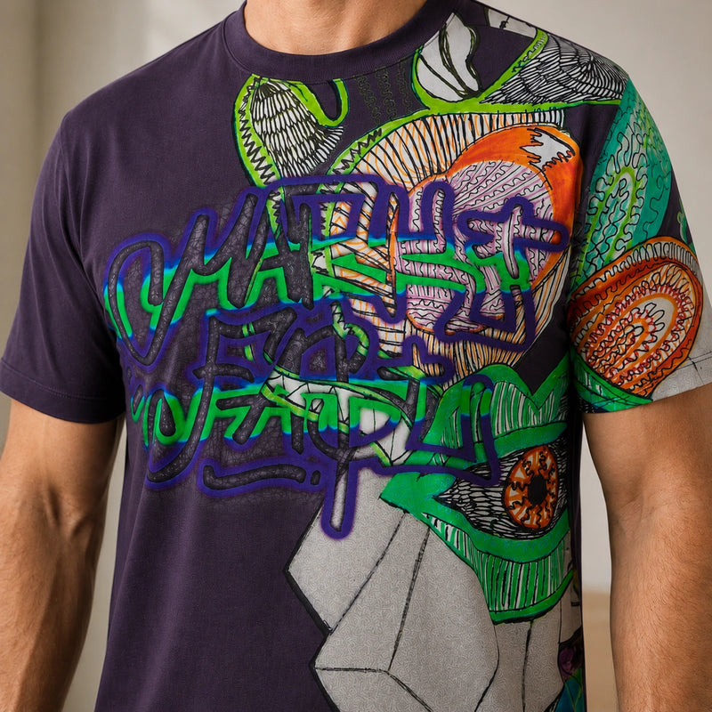 MarkFast Abstract Cactus Graffiti Trend Casual T-Shirts