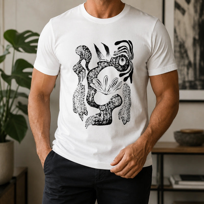 MarkFast Abstract Line Art Minimal Street T-Shirts