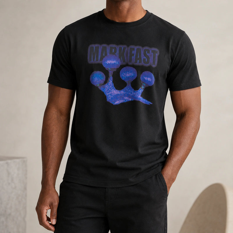 MarkFast Black Essential Crew T-Shirts