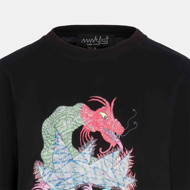 MarkFast Black Essential Crewneck T-Shirts