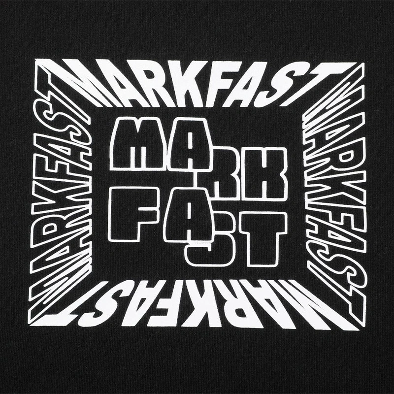 MarkFast Black Printed Loose Cotton T-Shirts