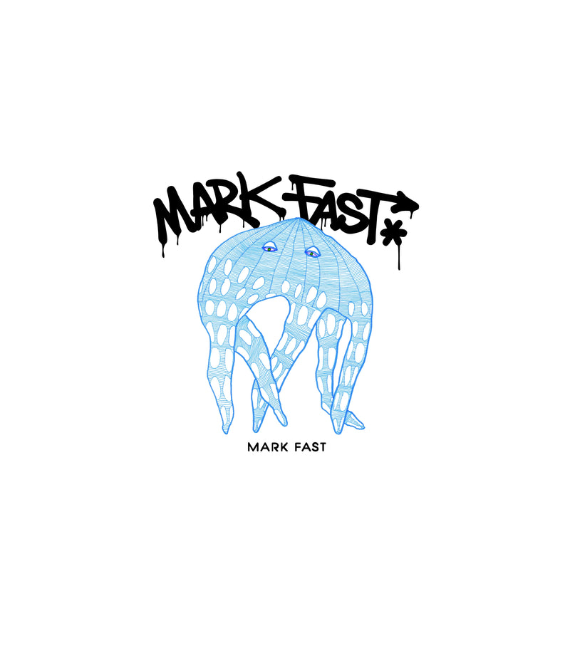 MarkFast Blue Line Dreamcatcher Elf Jellyfish Print T-Shirts