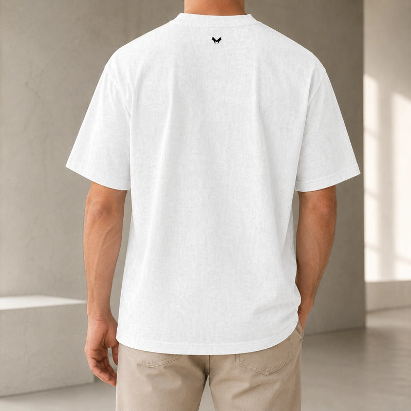 MarkFast Chain-Link Fence Graphic Print Cotton T-Shirts