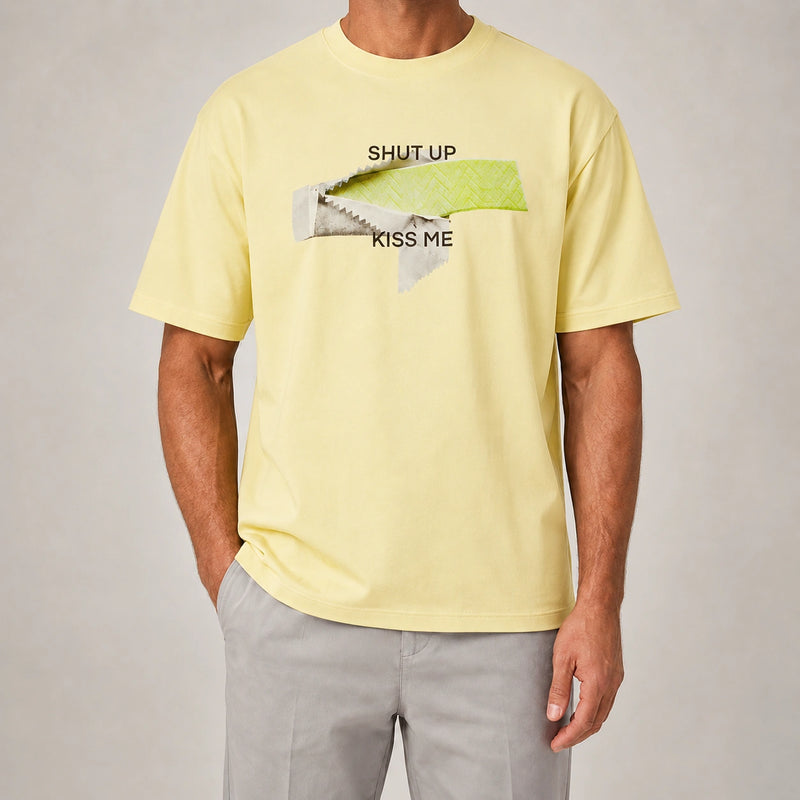 MarkFast Chewing Gum Slogan Printed T-Shirts