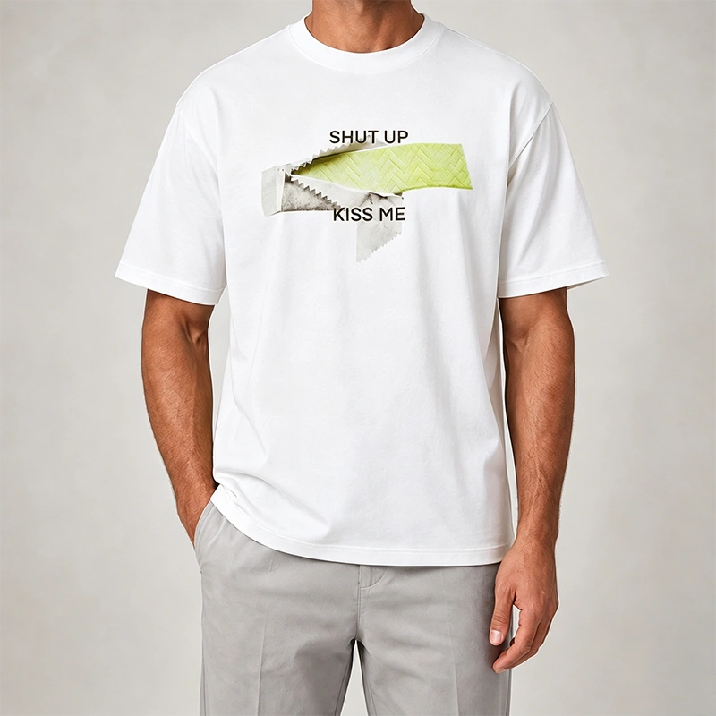 MarkFast Chewing Gum Slogan Printed T-Shirts
