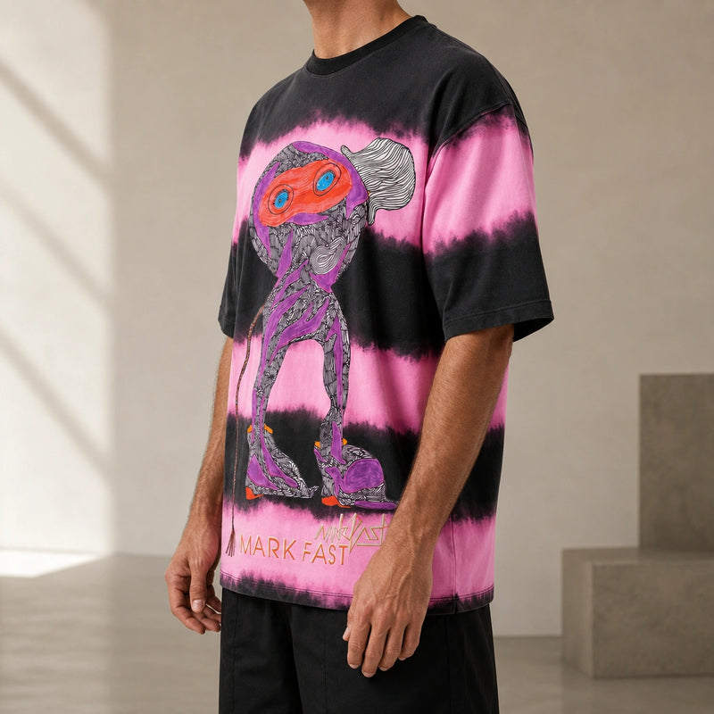 MarkFast City Walker Magenta Graphic T-Shirts