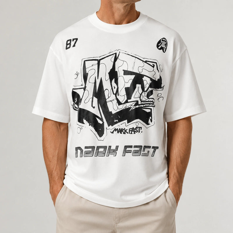 MarkFast Cloud-Feel Relaxed-Fit Short-Sleeve T-Shirts