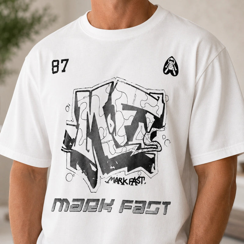 MarkFast Cloud-Feel Relaxed-Fit Short-Sleeve T-Shirts