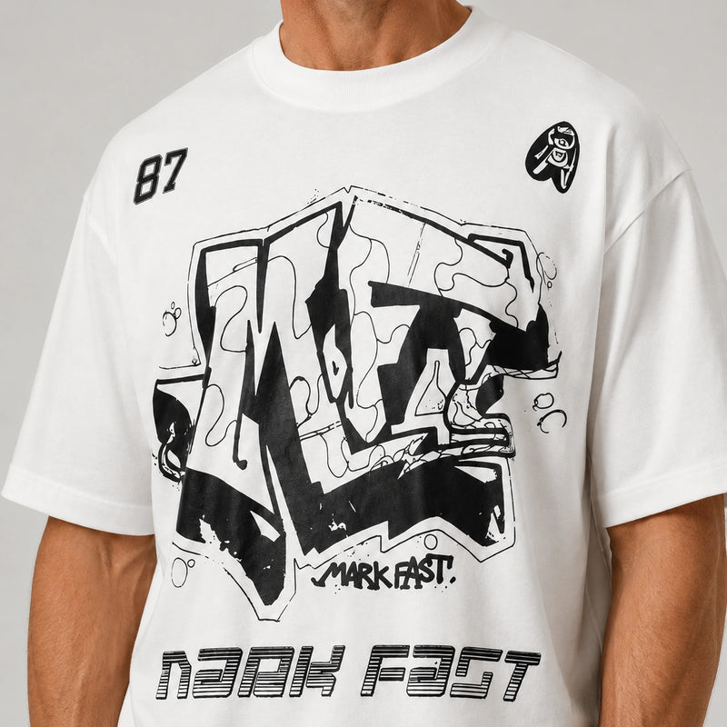 MarkFast Cloud-Feel Relaxed-Fit Short-Sleeve T-Shirts