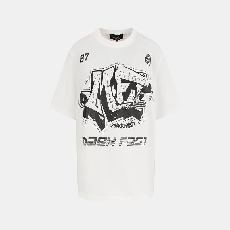 MarkFast Cloud-Feel Relaxed-Fit Short-Sleeve T-Shirts
