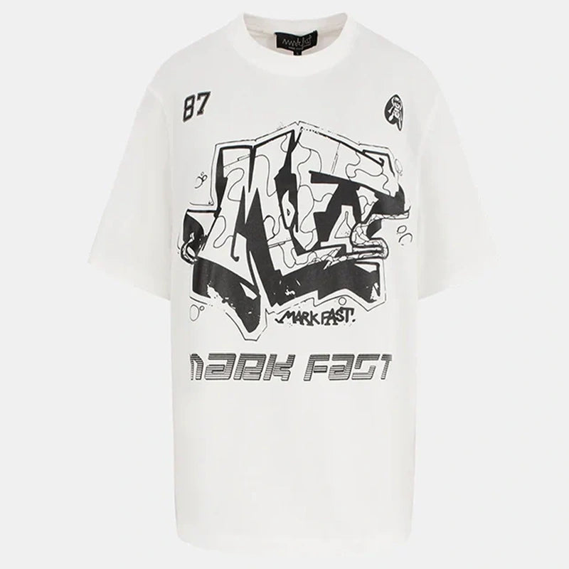 MarkFast Cloud-Feel Relaxed-Fit Short-Sleeve T-Shirts