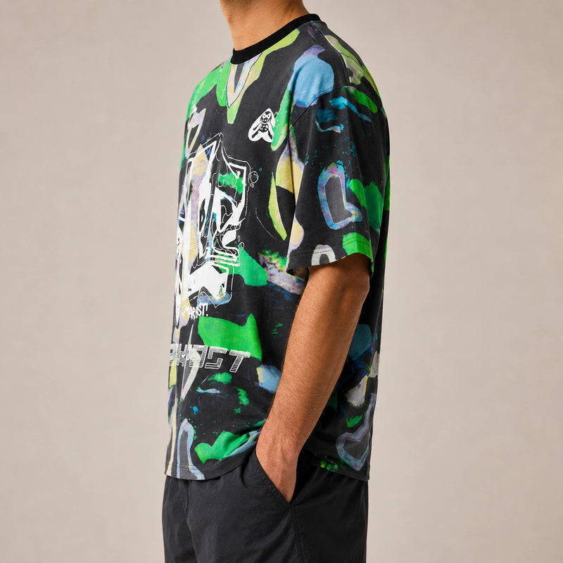 MarkFast Contrast Graffiti Cotton Printed T-Shirts