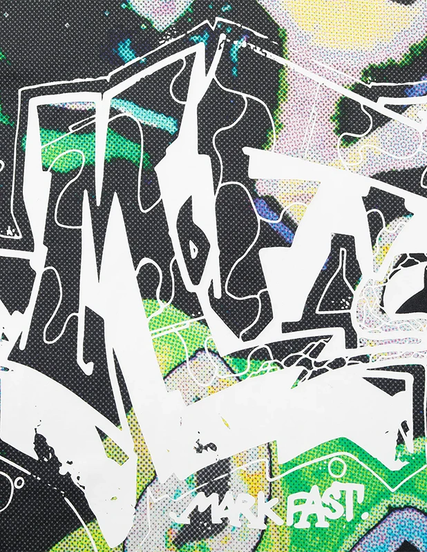 MarkFast Contrast Graffiti Cotton Printed T-Shirts