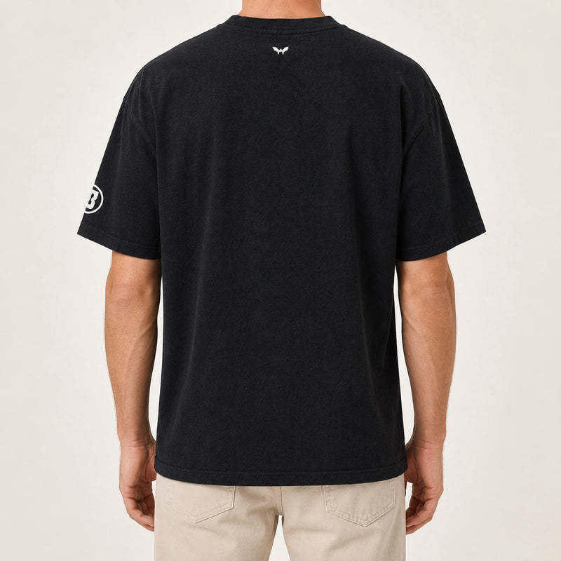 MarkFast Cotton Retro Logo Print T-Shirts