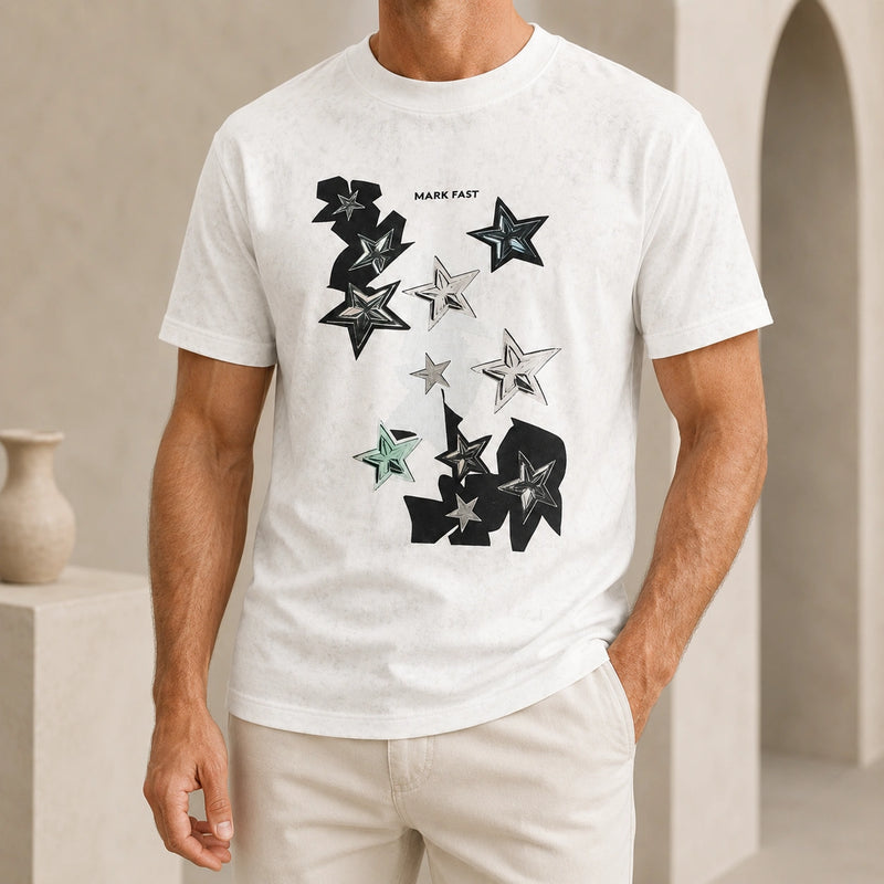 MarkFast Cotton Solid-Color Stretch T-Shirts