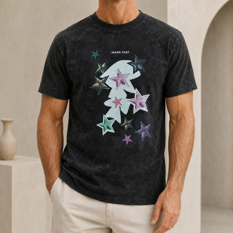 MarkFast Cotton Solid-Color Stretch T-Shirts