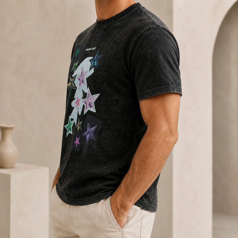 MarkFast Cotton Solid-Color Stretch T-Shirts