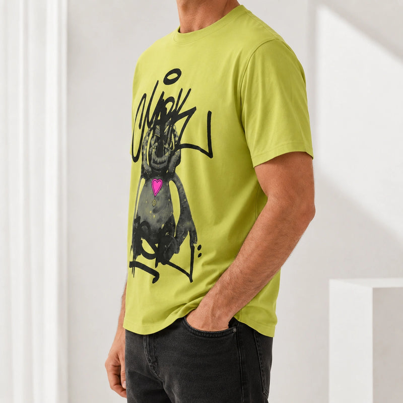 MarkFast Couple Style Mischievous Little Monster Cotton T-Shirts