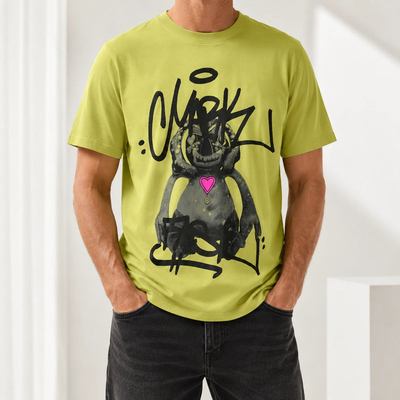 MarkFast Couple Style Mischievous Little Monster Cotton T-Shirts