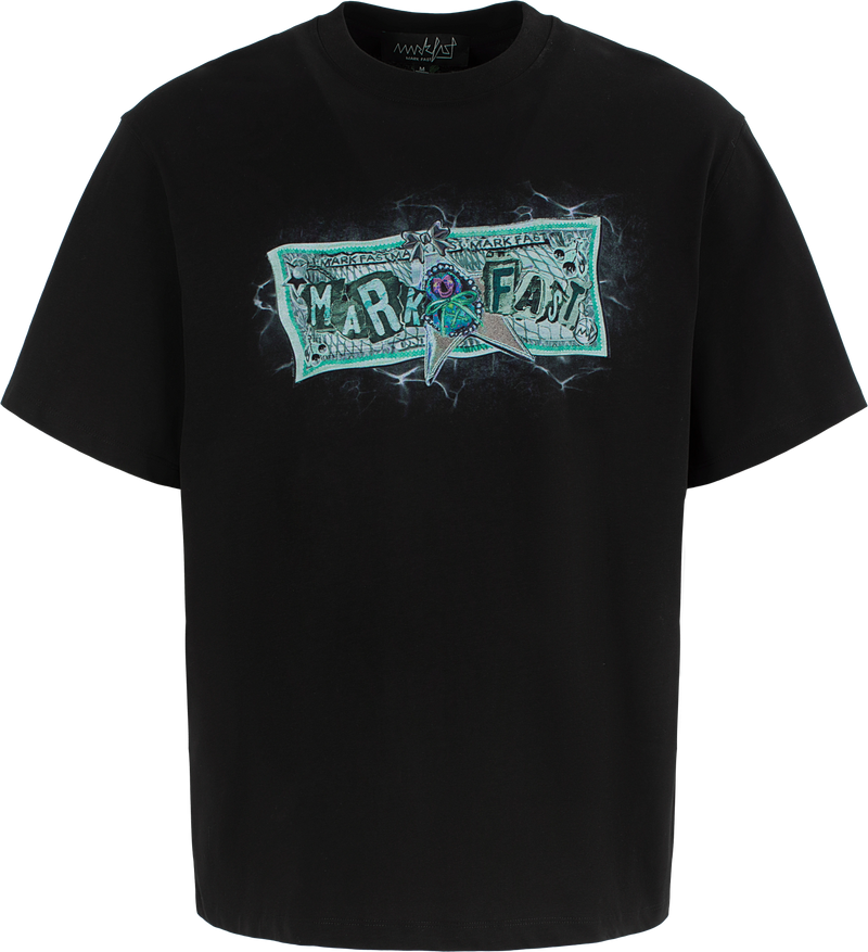 MarkFast Dark Mint Graphic Crew Neck Cotton T-Shirts