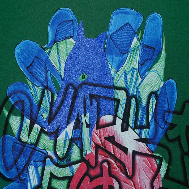 MarkFast Deep Green Relaxed Fit T-Shirts