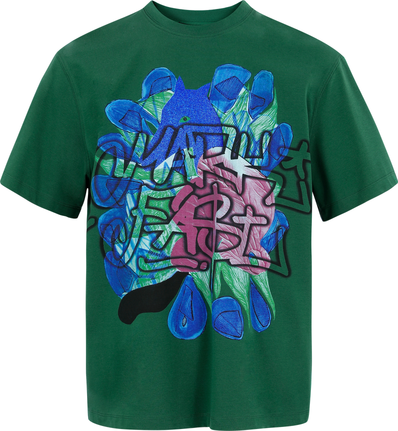 MarkFast Deep Green Relaxed Fit T-Shirts