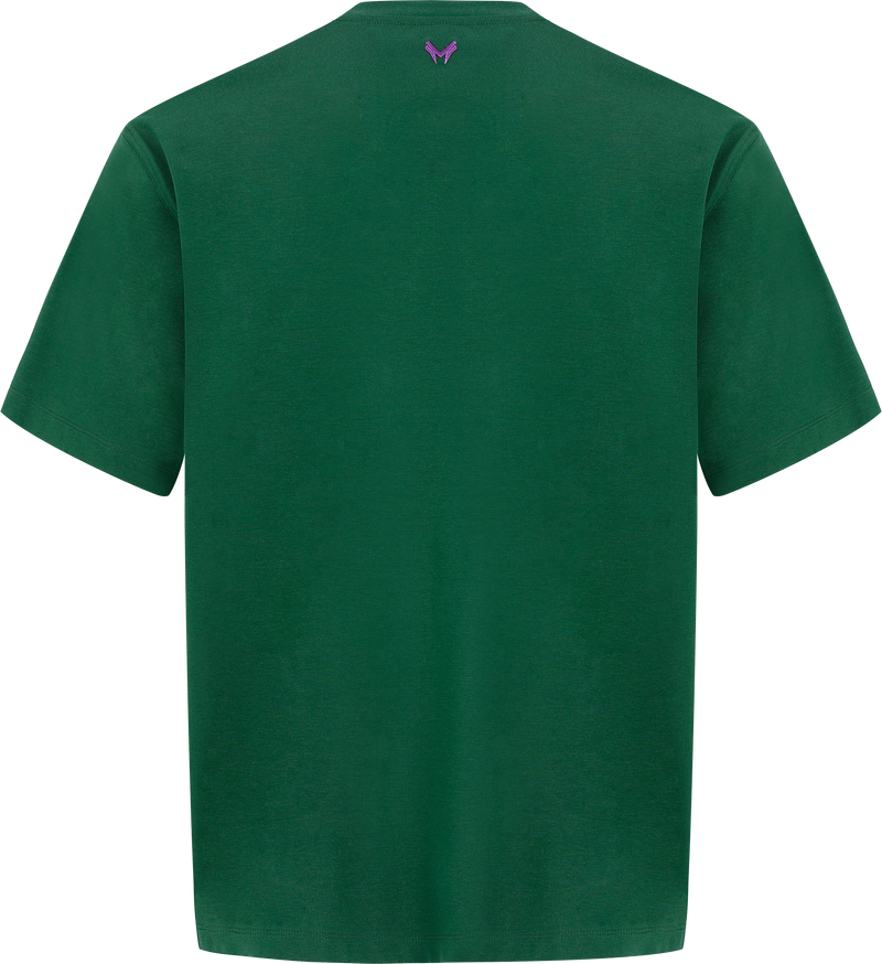 MarkFast Deep Green Relaxed Fit T-Shirts