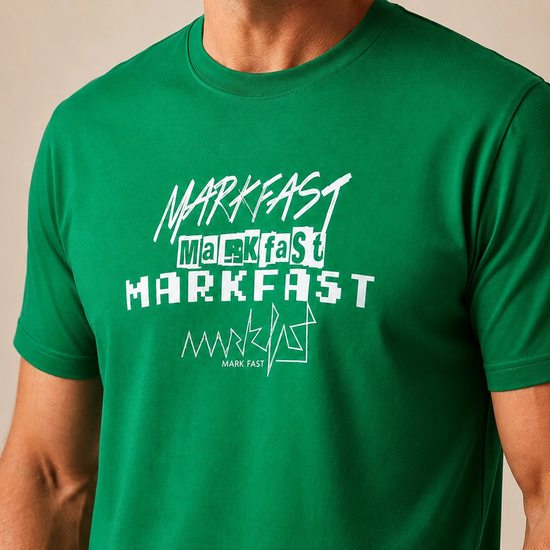 MarkFast Forest Green Relaxed T-Shirts