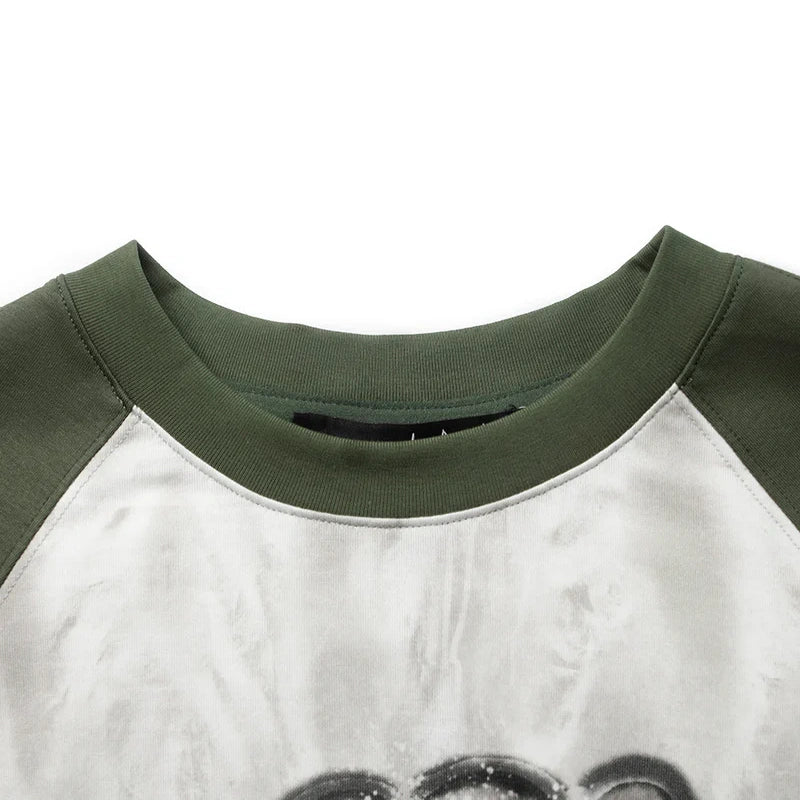 MarkFast Graffiti Bubble Print Cotton T-Shirts