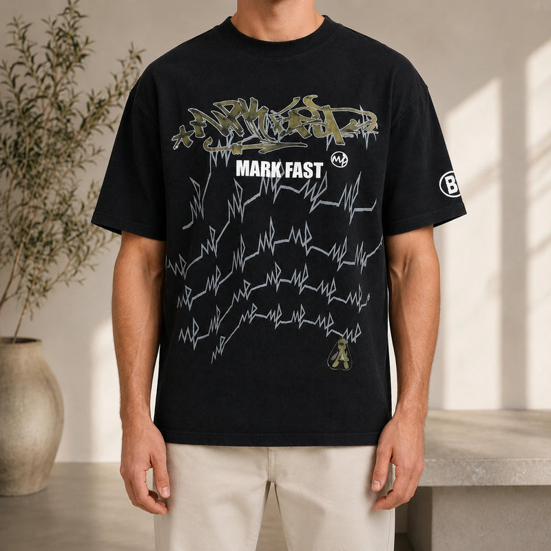 MarkFast Graffiti Graphic Streetwear T-Shirts