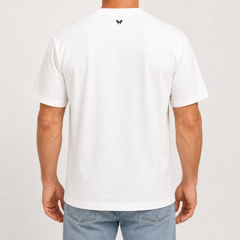 MarkFast  Graffiti Logo Print Short Sleeve T-Shirts