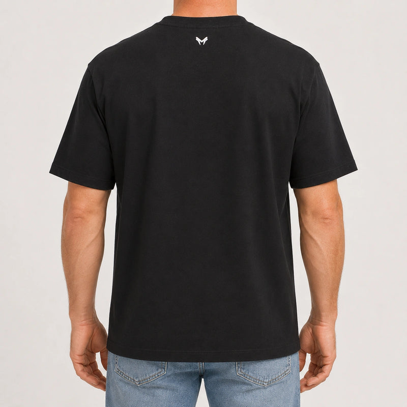 MarkFast  Graffiti Logo Print Short Sleeve T-Shirts