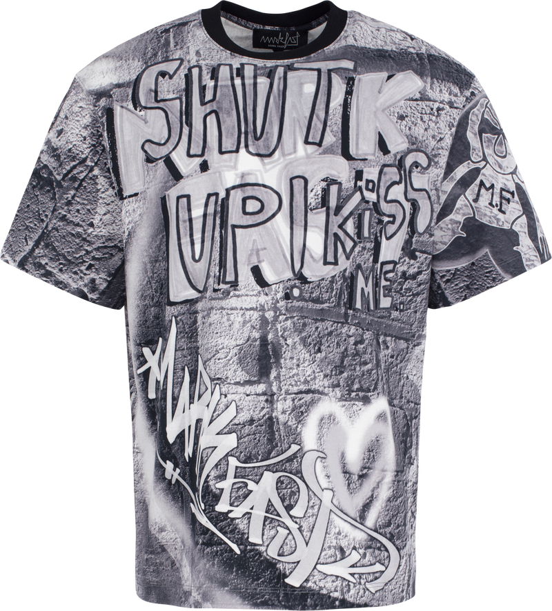 MarkFast Graffiti Slogan T-Shirts