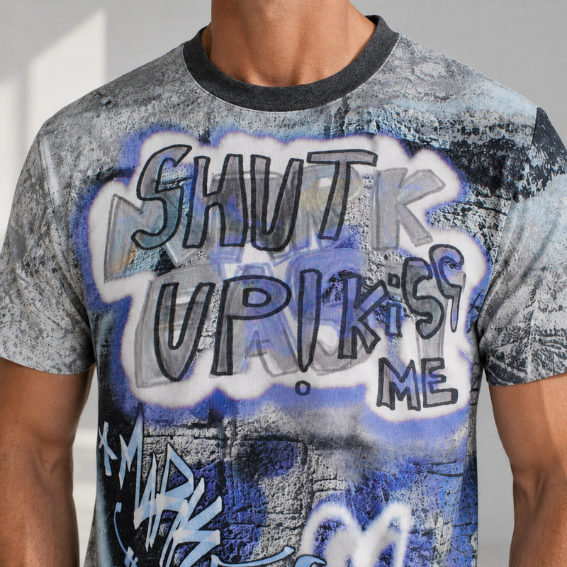 MarkFast Graffiti Slogan T-Shirts