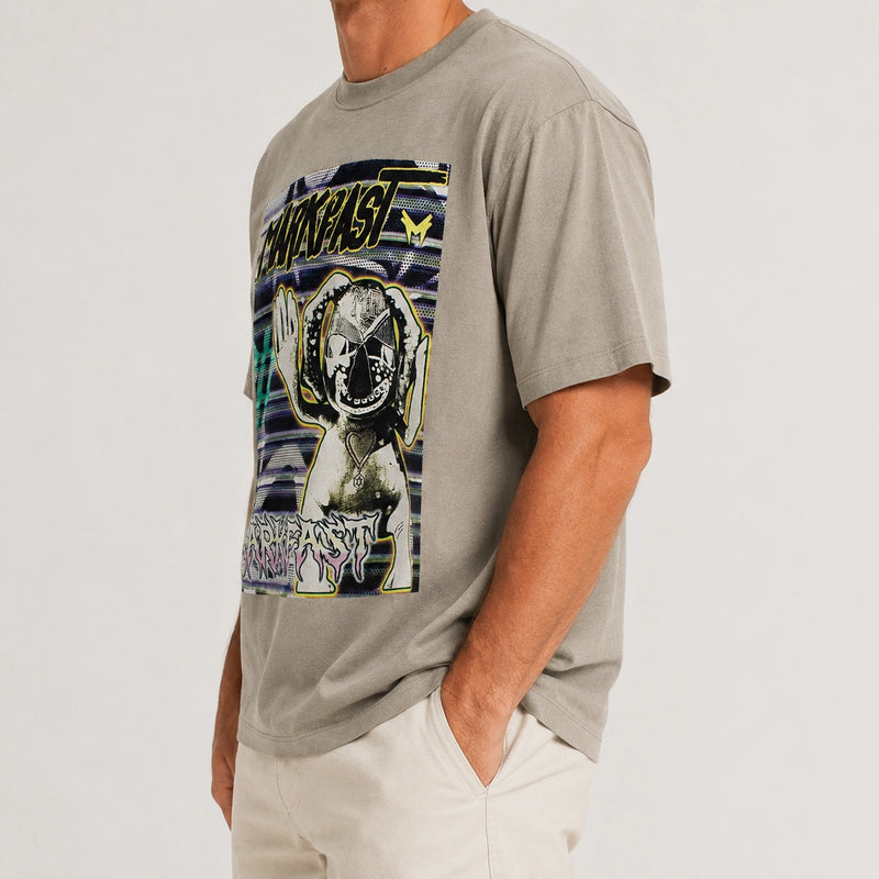 MarkFast Graphic Short Sleeve Cotton T-Shirts