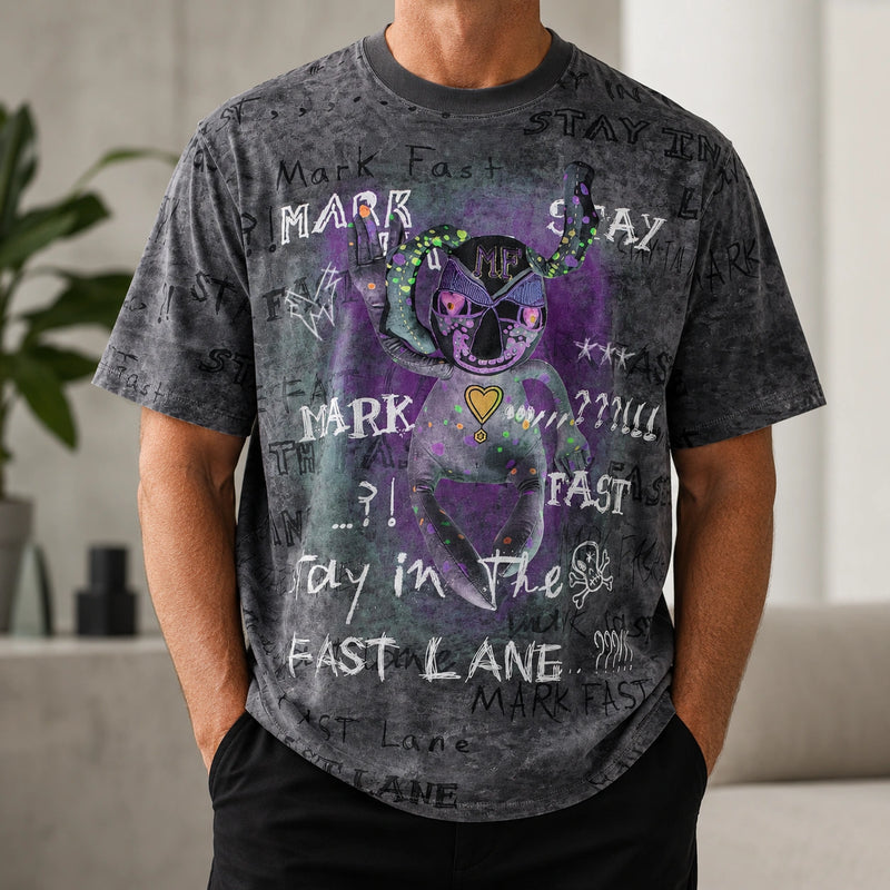 MarkFast Gray MF Mischief Monster T-Shirts