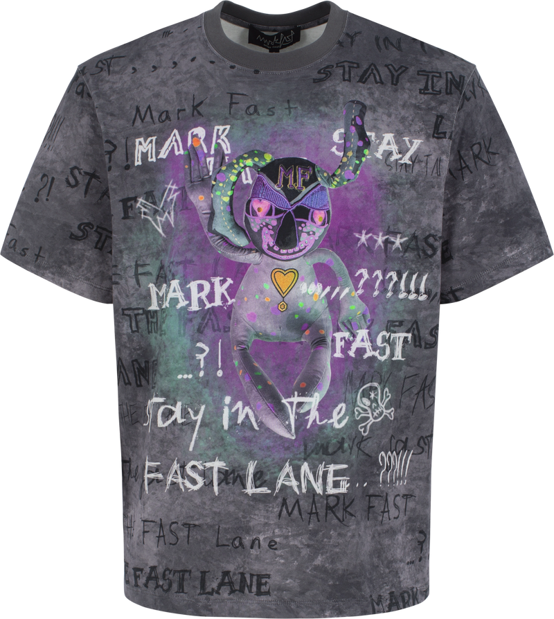MarkFast Gray MF Mischief Monster T-Shirts