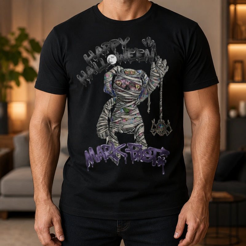 MarkFast Grunge Color Mummy Street Halloween Graphic T-Shirts