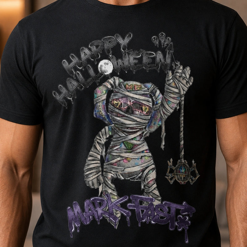 MarkFast Grunge Color Mummy Street Halloween Graphic T-Shirts