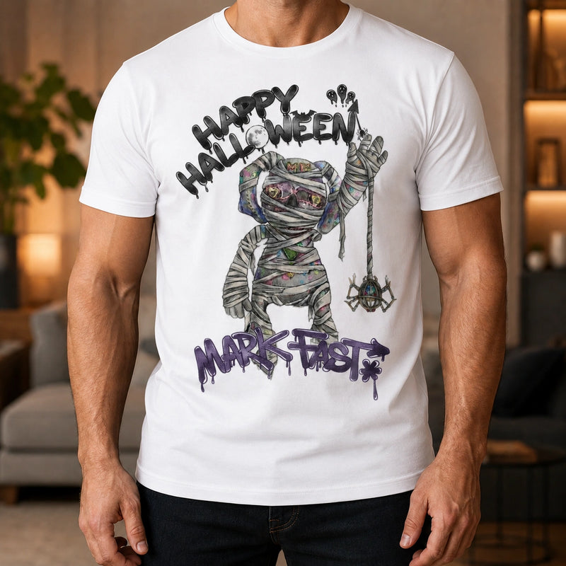 MarkFast Grunge Color Mummy Street Halloween Graphic T-Shirts