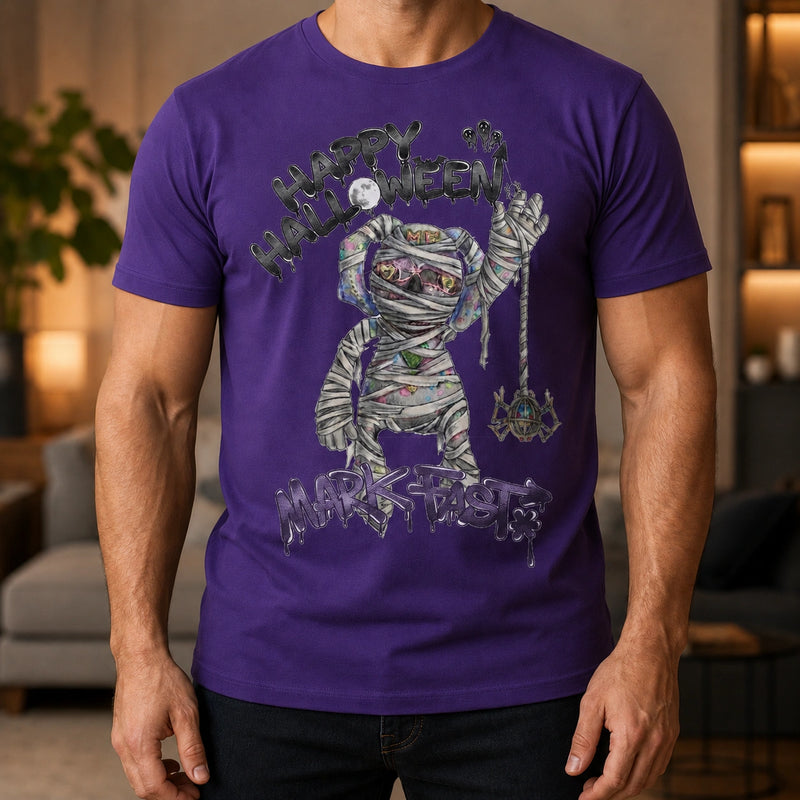 MarkFast Grunge Color Mummy Street Halloween Graphic T-Shirts