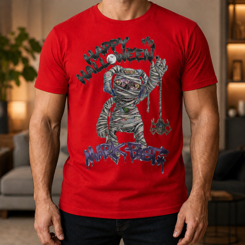 MarkFast Grunge Color Mummy Street Halloween Graphic T-Shirts