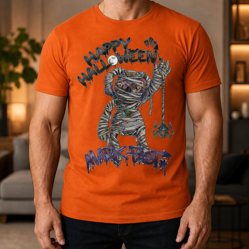 MarkFast Grunge Color Mummy Street Halloween Graphic T-Shirts